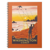 Beach & Kites - Washington Coast Notitieboek (Voorkant)
