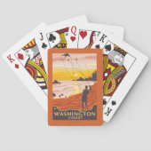 Beach & Kites - Washington Coast Pokerkaarten (Achterkant)