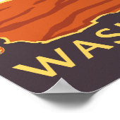 Beach & Kites - Washington Coast Poster (Hoek)