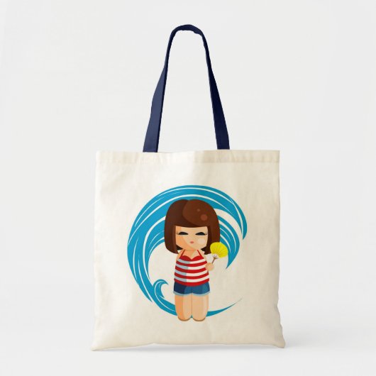 Beach Kokeshi Bag Tote Bag (Voorkant)