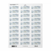 Beach Koraalrif Zeeschelp Zeester Adreslabels Etiket (Full Sheet)