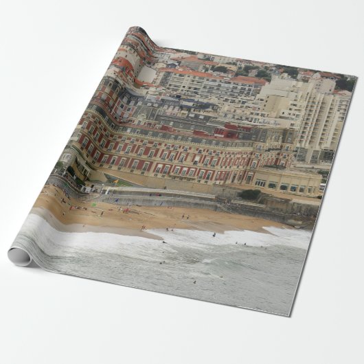 Beach landscape France: Het oude reservaat Cadeaupapier (Uitgerold)