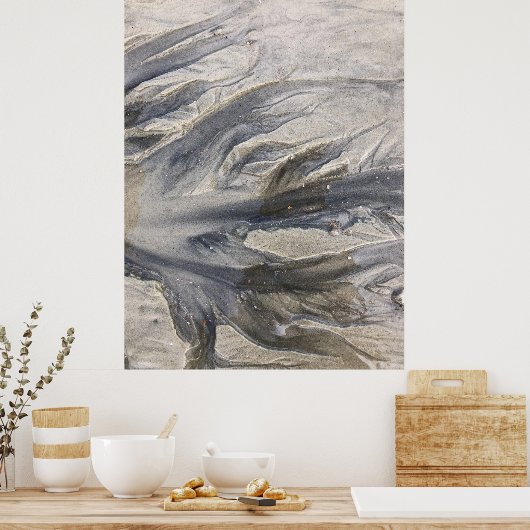 Beach Landscape Photo Art Poster (Keuken)