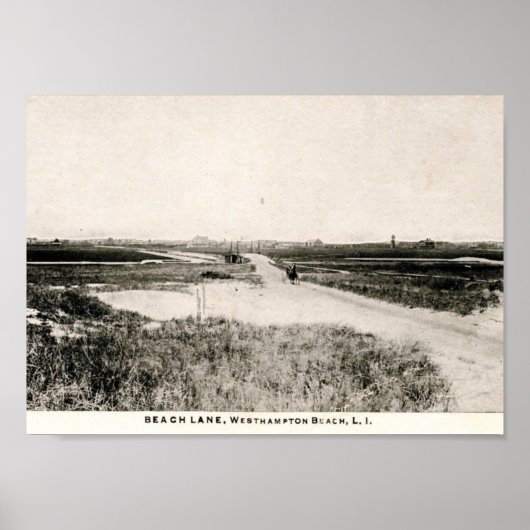 Beach Lane, Westhampton, New York,  Poster (Voorkant)