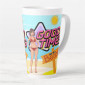 beach latte mok (Rechterhoek)