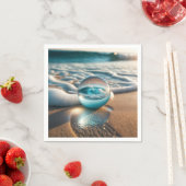 Beach Lens Ball met Ocean Wave Servet (Insitu)