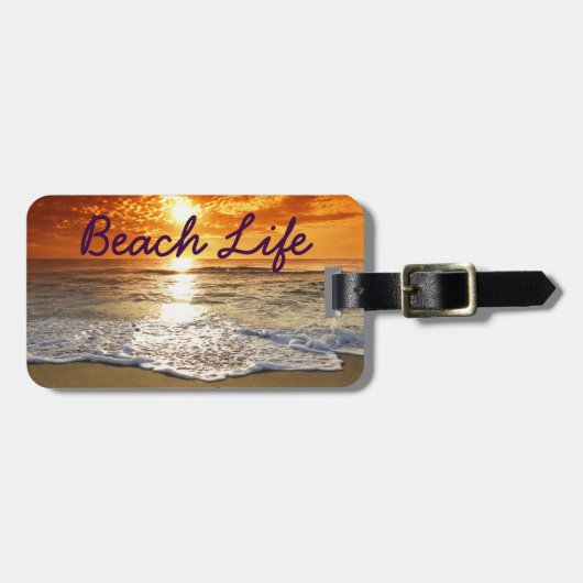 Beach Life Bagagelabel (Voorkant horizontaal)