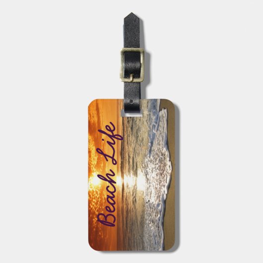 Beach Life Bagagelabel (Voorkant verticaal)