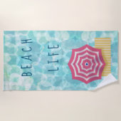 Beach Life Beach Towel Strandlaken (Voorkant)