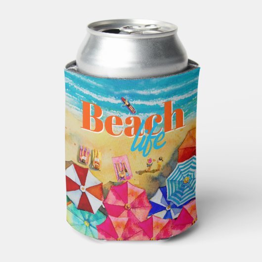 Beach Life Blikjeskoeler (Blikje Voorkant)