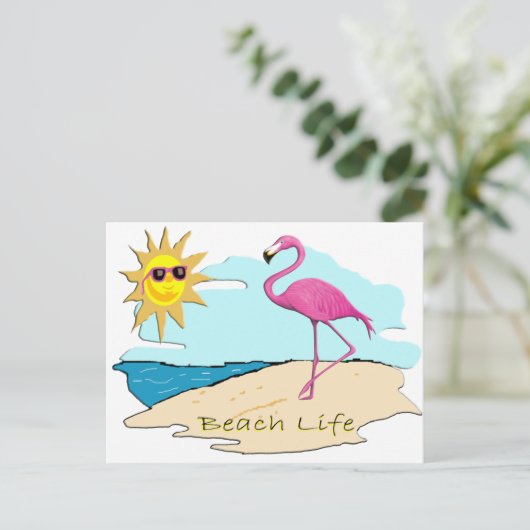 Beach Life Briefkaart (Staand voorkant)