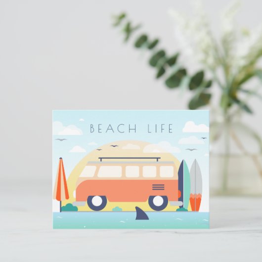 Beach Life Briefkaart (Staand voorkant)