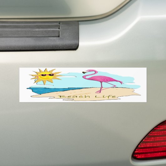Beach Life Bumpersticker (Op auto)