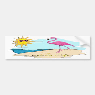 Beach Life Bumpersticker