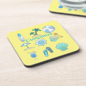 Beach Life Dingen Thunder_Cove Bier Onderzetter (Linkerzijde)