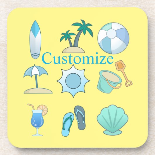 Beach Life Dingen Thunder_Cove Bier Onderzetter (Voorkant)