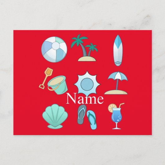 Beach Life Dingen Thunder_Cove Briefkaart (Voorkant)