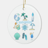 Beach Life Dingen Thunder_Cove Keramisch Ornament (Links)