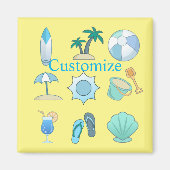 Beach Life Dingen Thunder_Cove Magneet (Voorkant)