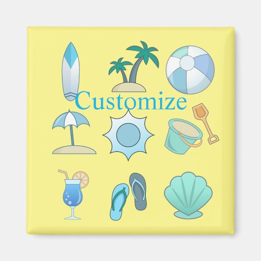 Beach Life Dingen Thunder_Cove Magneet (Voorkant)