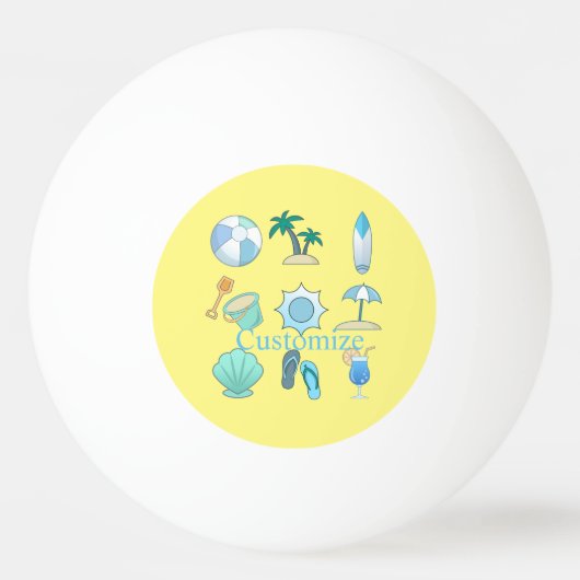 Beach Life Dingen Thunder_Cove Pingpongbal (Voorkant)