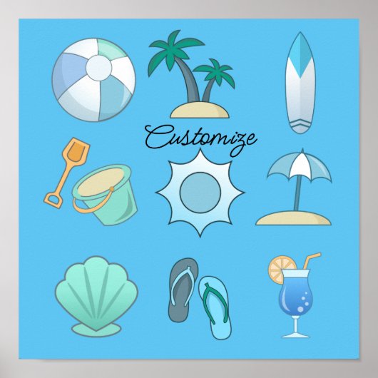 Beach Life Dingen Thunder_Cove Poster (Voorkant)