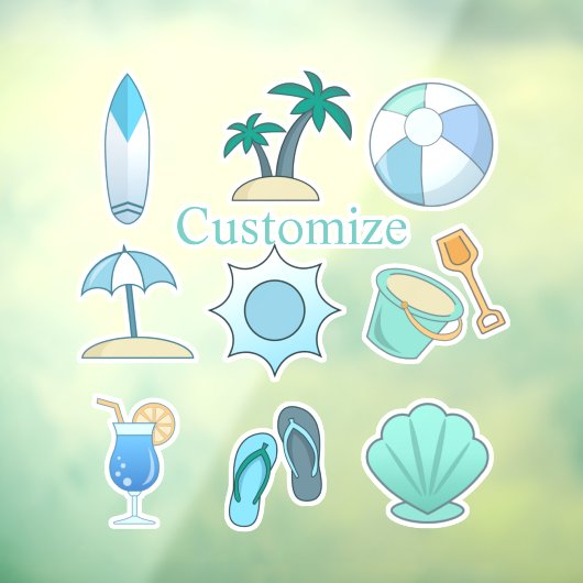 Beach Life Dingen Thunder_Cove Raamsticker (Vel 3)