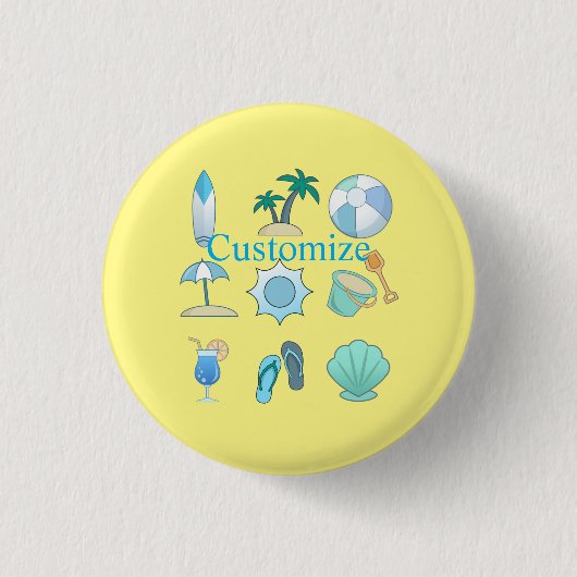 Beach Life Dingen Thunder_Cove Ronde Button 3,2 Cm (Voorkant)