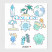 Beach Life Dingen Thunder_Cove Sticker (Vel)