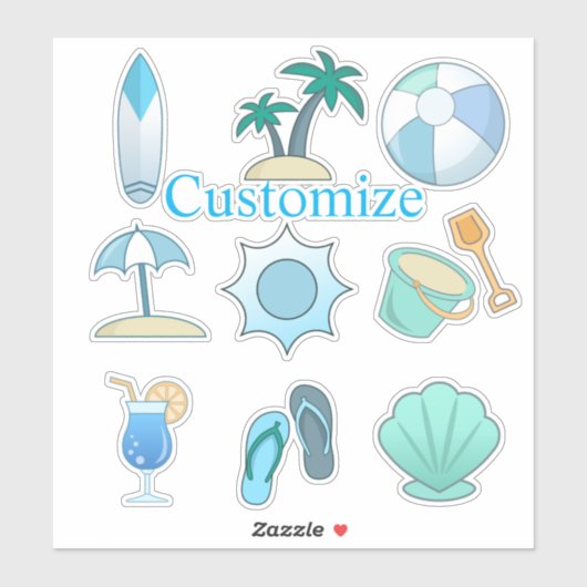 Beach Life Dingen Thunder_Cove Sticker (Vel)