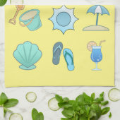 Beach Life Dingen Thunder_Cove Theedoek (Gevouwen)