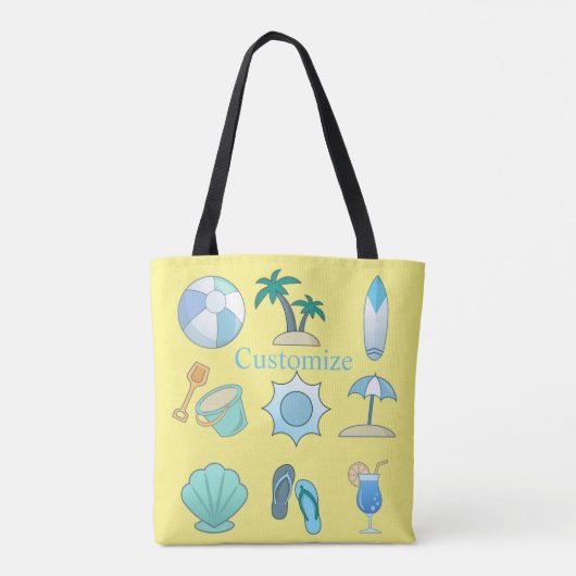 Beach Life Dingen Thunder_Cove Tote Bag (Achterkant)