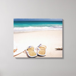 "BEACH LIFE" Dromen van het Zee en Zandwandkunst Canvas Afdruk