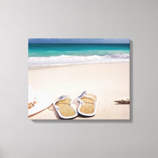 "BEACH LIFE" Dromen van het Zee en Zandwandkunst Canvas Afdruk (Voorkant)