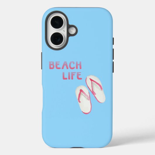 Beach Life Flip Flop Sandalen Case-Mate iPhone Case (Achterkant)