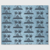 Beach Life Geometric Cadeaupapier (Vlak)