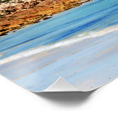 Beach life is flauw, glanzend Poster (Hoek)