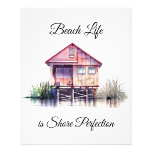 Beach Life is Shore Perfection Foto Afdruk