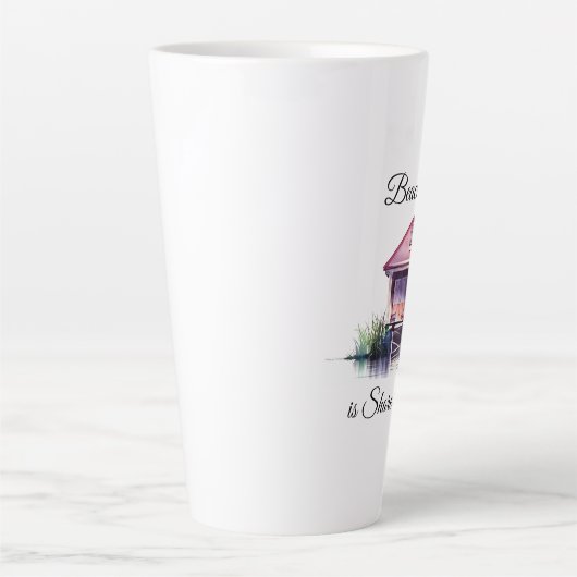 Beach Life is Shore Perfection Latte Mok (Voorkant)