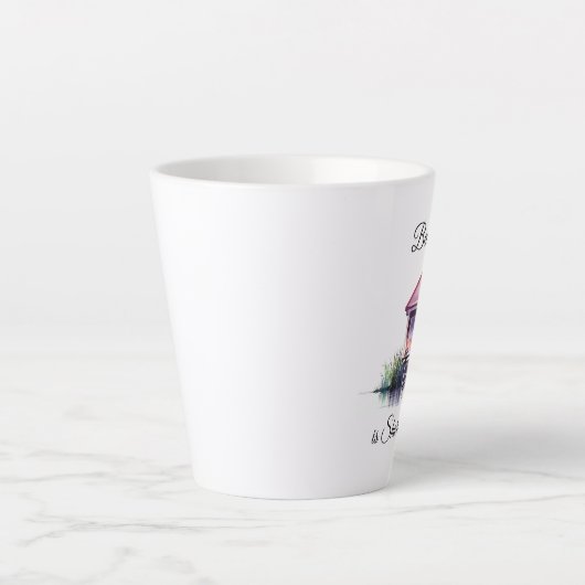 Beach Life is Shore Perfection Latte Mok (Voorkant)