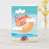 Beach Life Kaart (Gele Bloem)