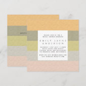 Beach Life Kleurblok Moderne Bruiloftsdouche Kaart (Voorkant / Achterkant)