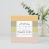 Beach Life Kleurblok Moderne Bruiloftsdouche Kaart (Staand voorkant)