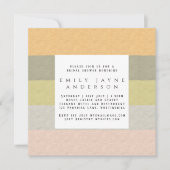 Beach Life Kleurblok Moderne Bruiloftsdouche Kaart (Voorkant)