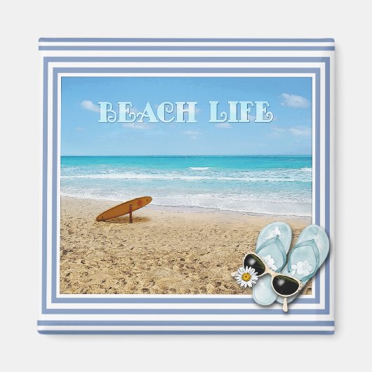 Beach Life Magneet (Voorkant)