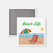 Beach Life Magnet (Voorkant / Achterkant)