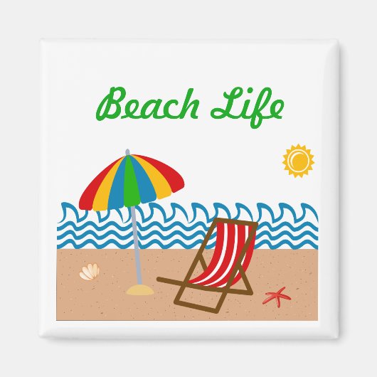 Beach Life Magnet (Voorkant)