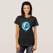 BEACH LIFE MARINE DOLPHIN SURFING T-SHIRT (Voorkant volledig)