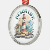 Beach Life Metalen Ornament (Links)