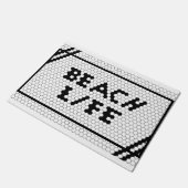 Beach Life Nautical Surfer Tegel ontwerp Deurmat (Schuin)